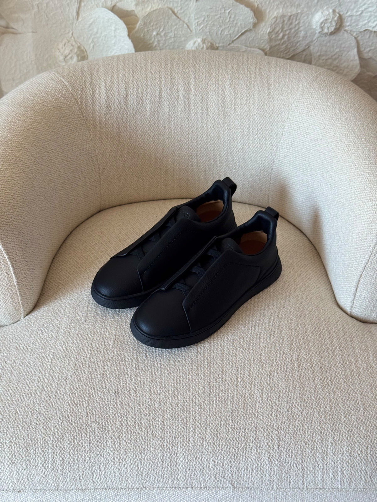 ZEGNA Elastic-Strap Slip-On Sneakers