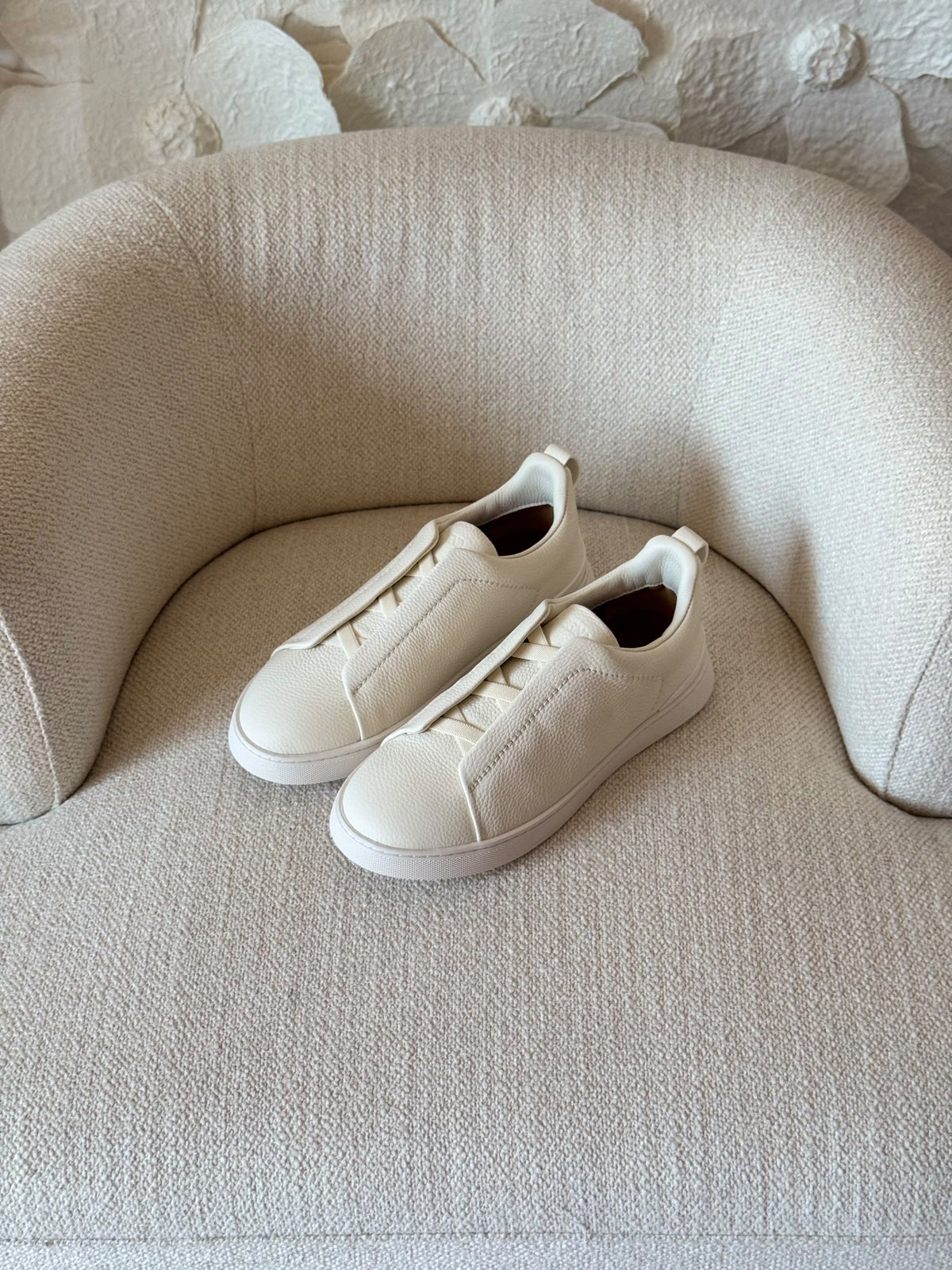 ZEGNA Elastic-Strap Slip-On Sneakers