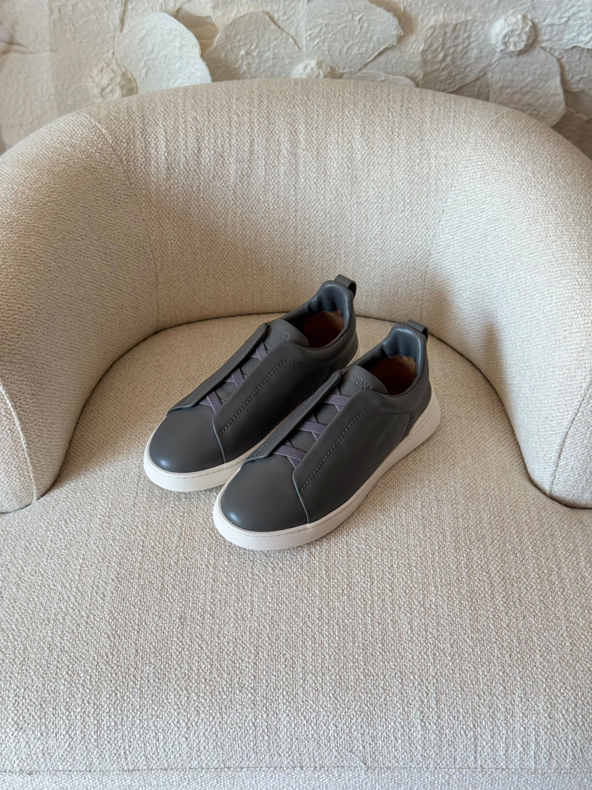 ZEGNA Elastic-Strap Slip-On Sneakers