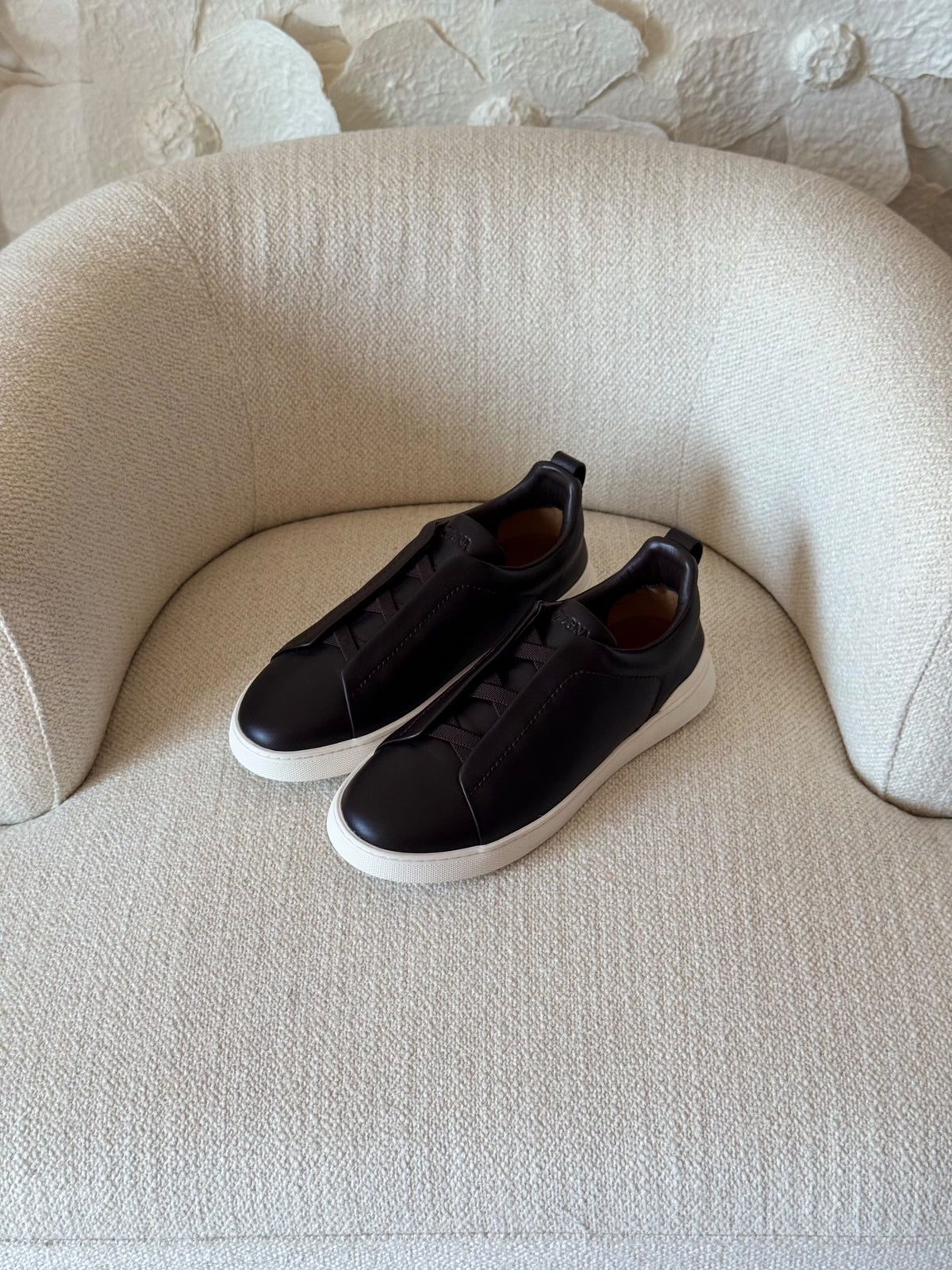 ZEGNA Elastic-Strap Slip-On Sneakers