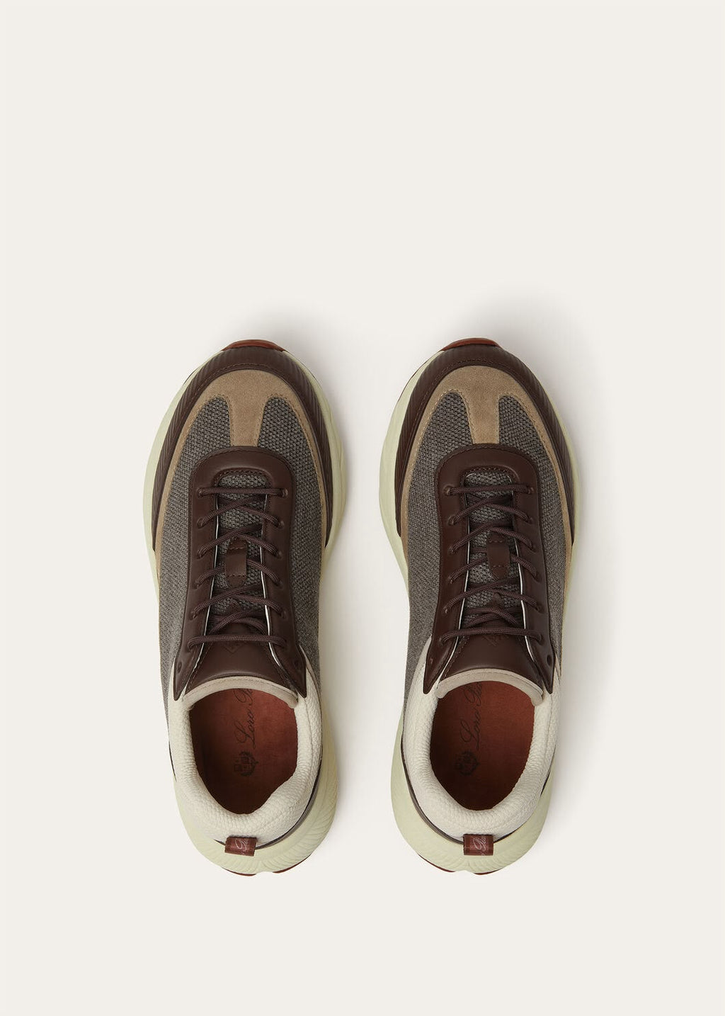 Loro Piana Panelled Lace-Up Sneakers