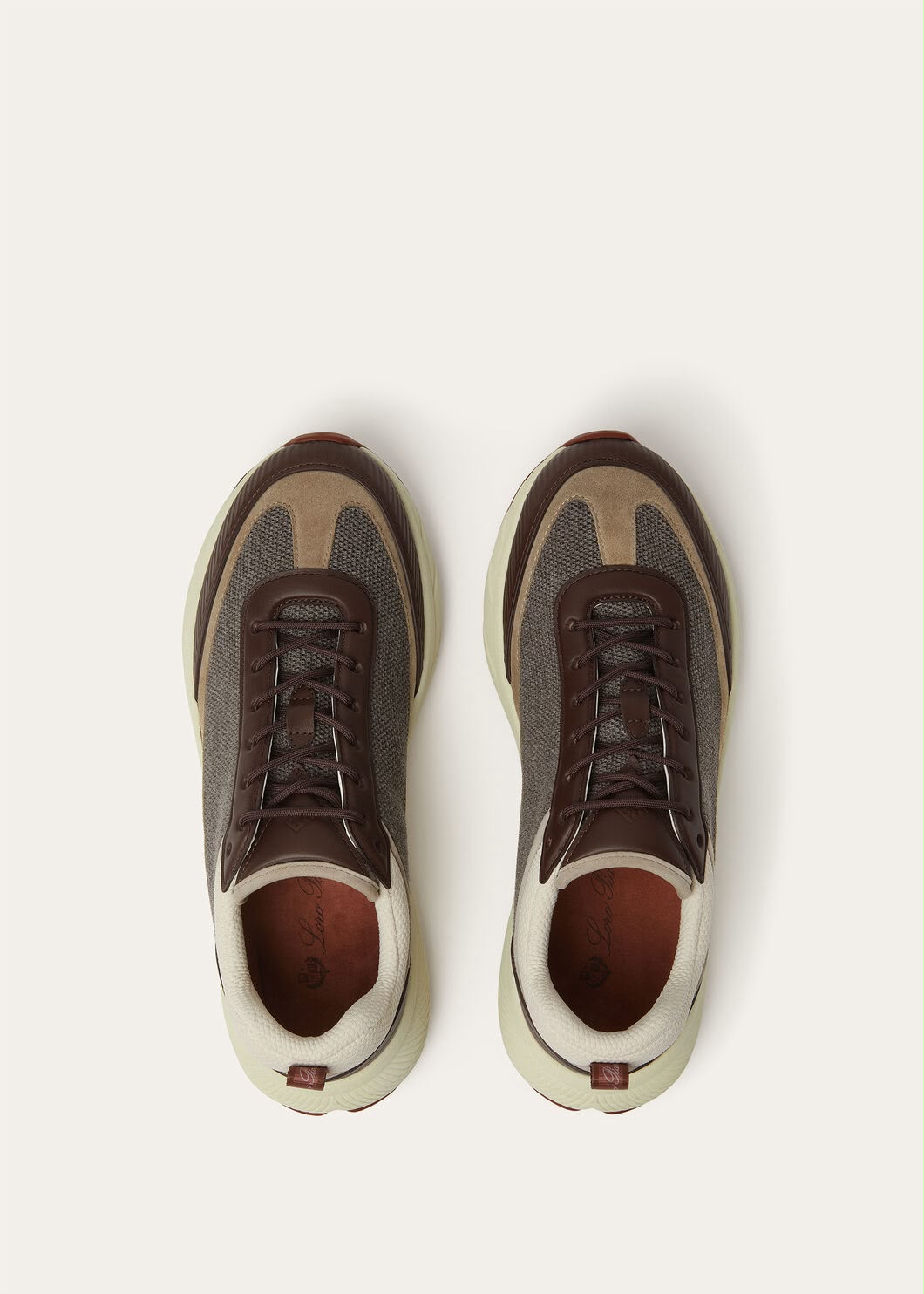 Loro Piana Panelled Lace-Up Sneakers