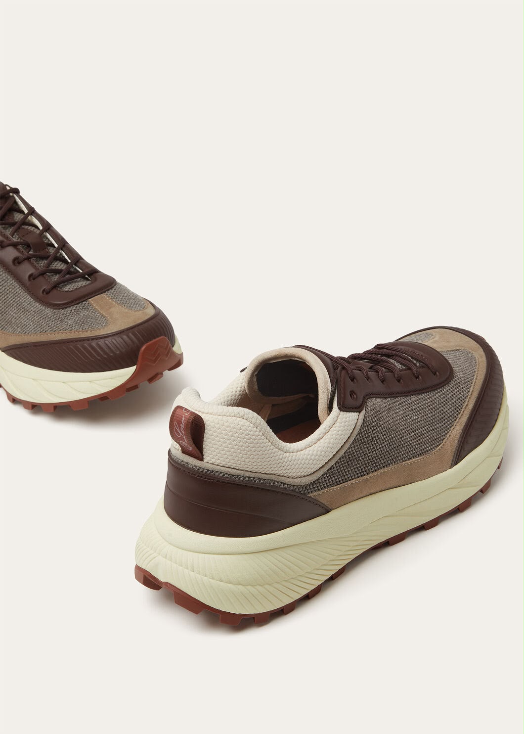Loro Piana Panelled Lace-Up Sneakers