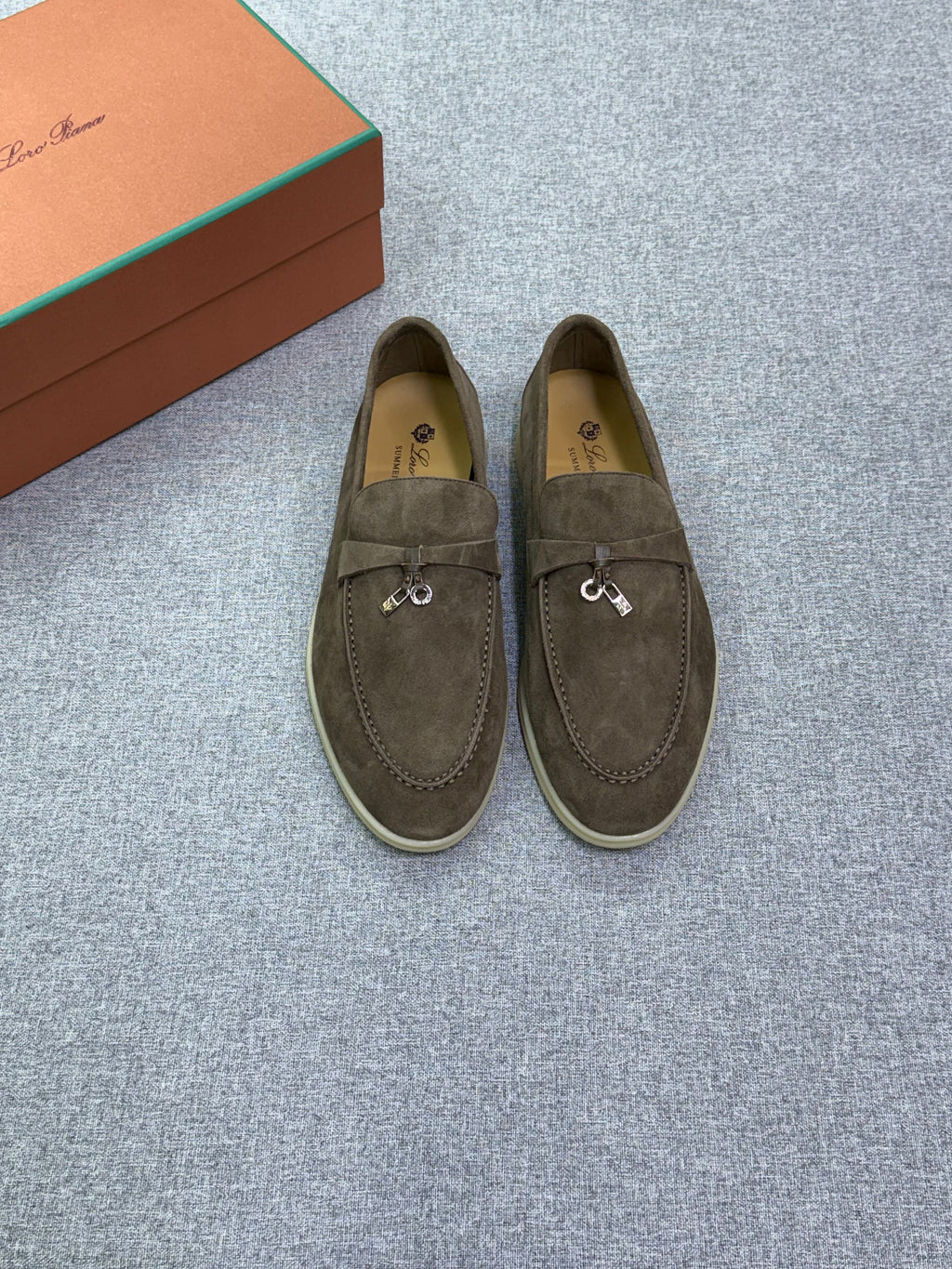 Loro Piana Charm-Strap Loafers