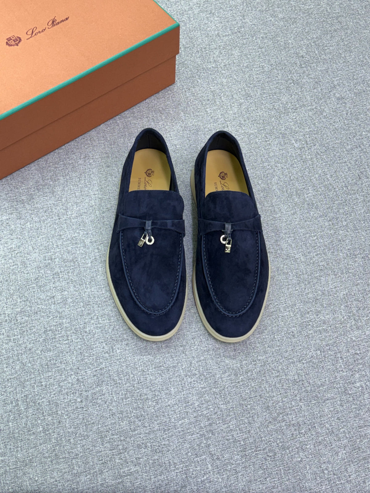 Loro Piana Charm-Strap Loafers