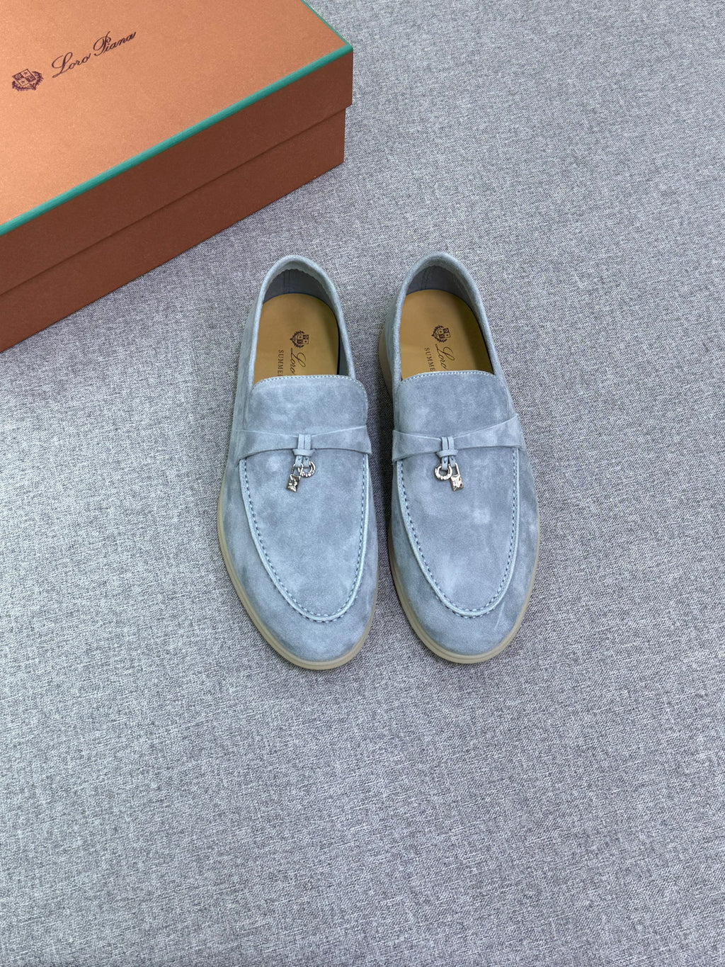 Loro Piana Charm-Strap Loafers