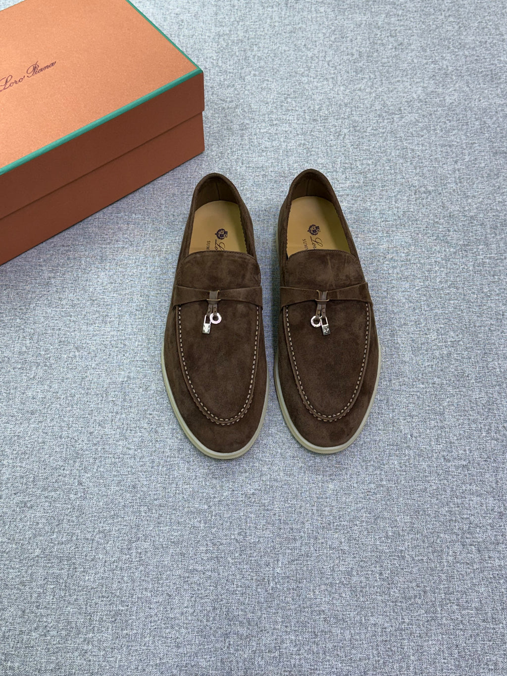 Loro Piana Charm-Strap Loafers