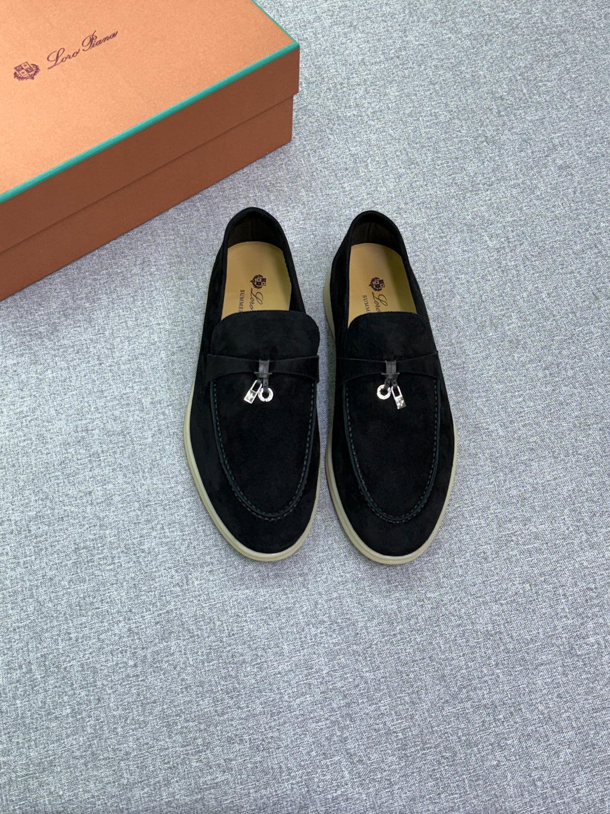 Loro Piana Charm-Strap Loafers