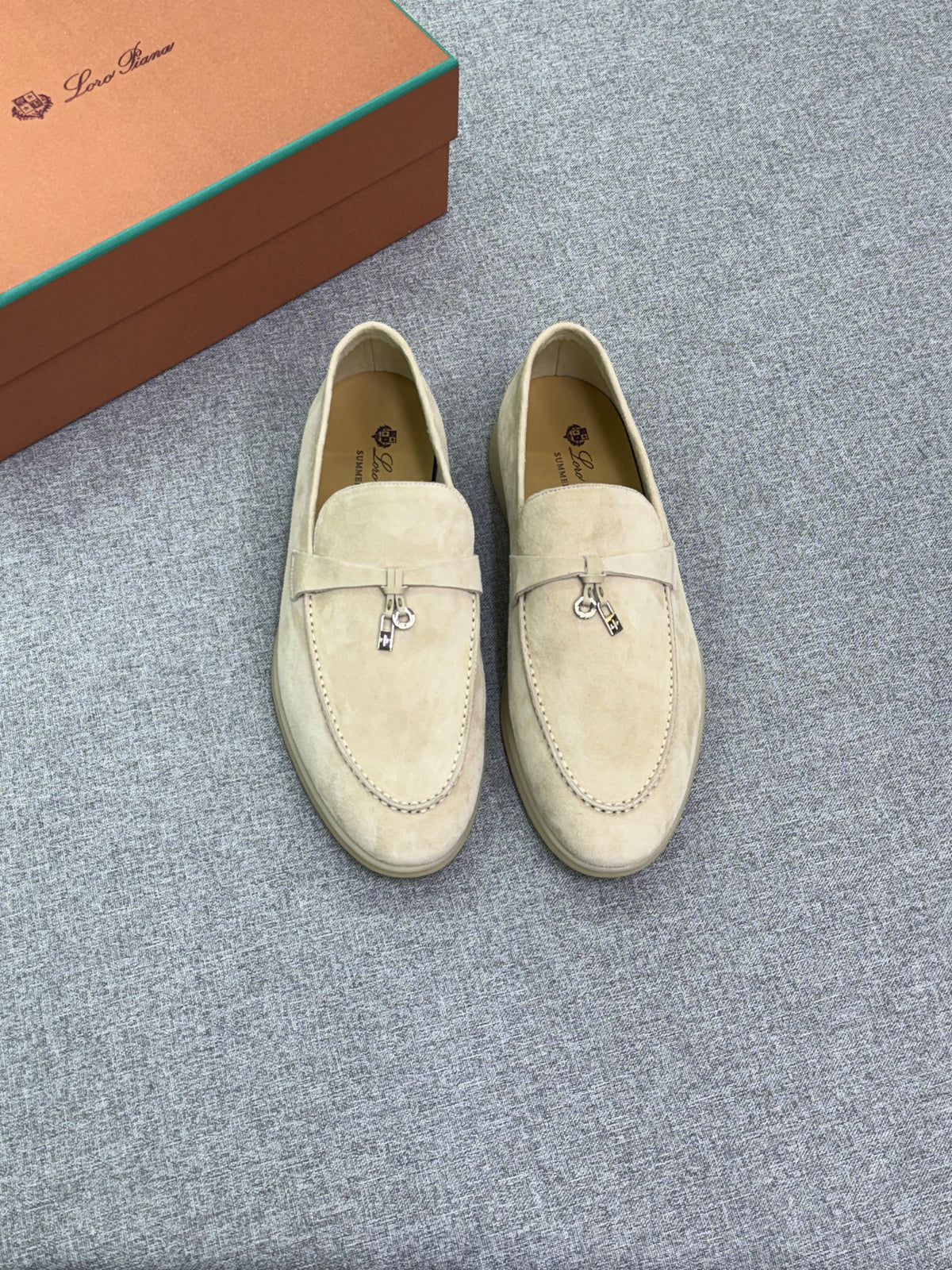 Loro Piana Charm-Strap Loafers