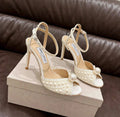 Jimmy Choo Pearl-Detail Stiletto Sandals