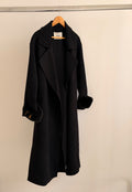 FENDI Long Coat with Plush Cuffs