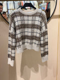 Brunello Cucinelli Checked Crewneck Sweater