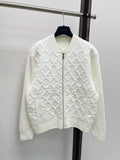 LV Embossed Monogram Zip Bomber Jacket