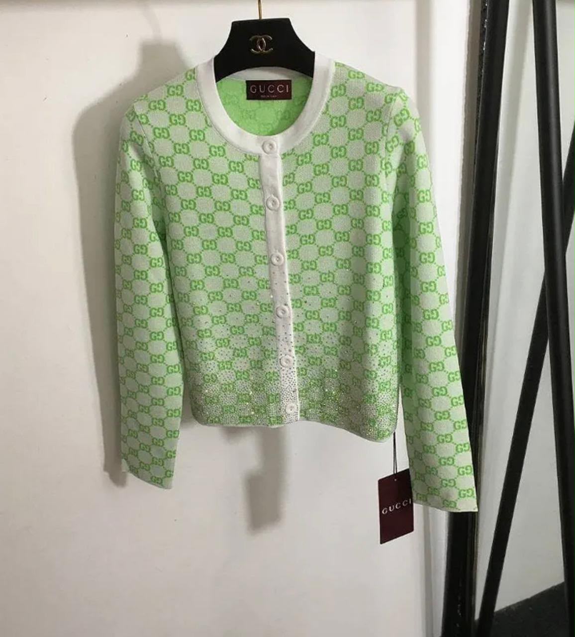 Gucci GG Round-Neck Cardigan