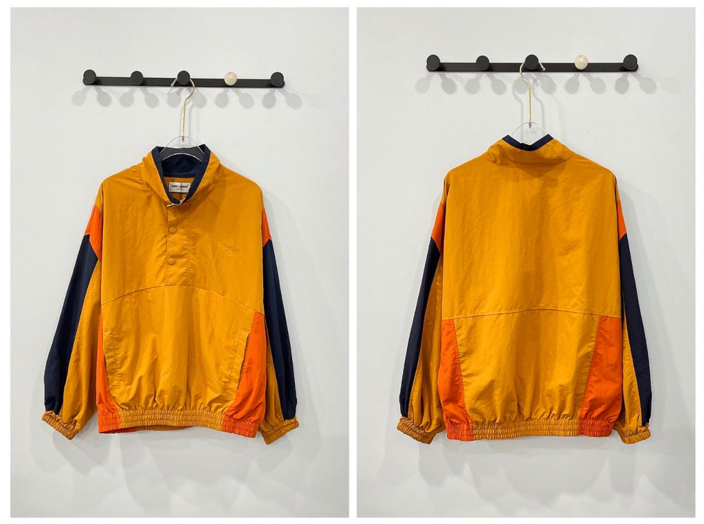 Saint Laurent Colourblock Half-Button Pullover Jacket