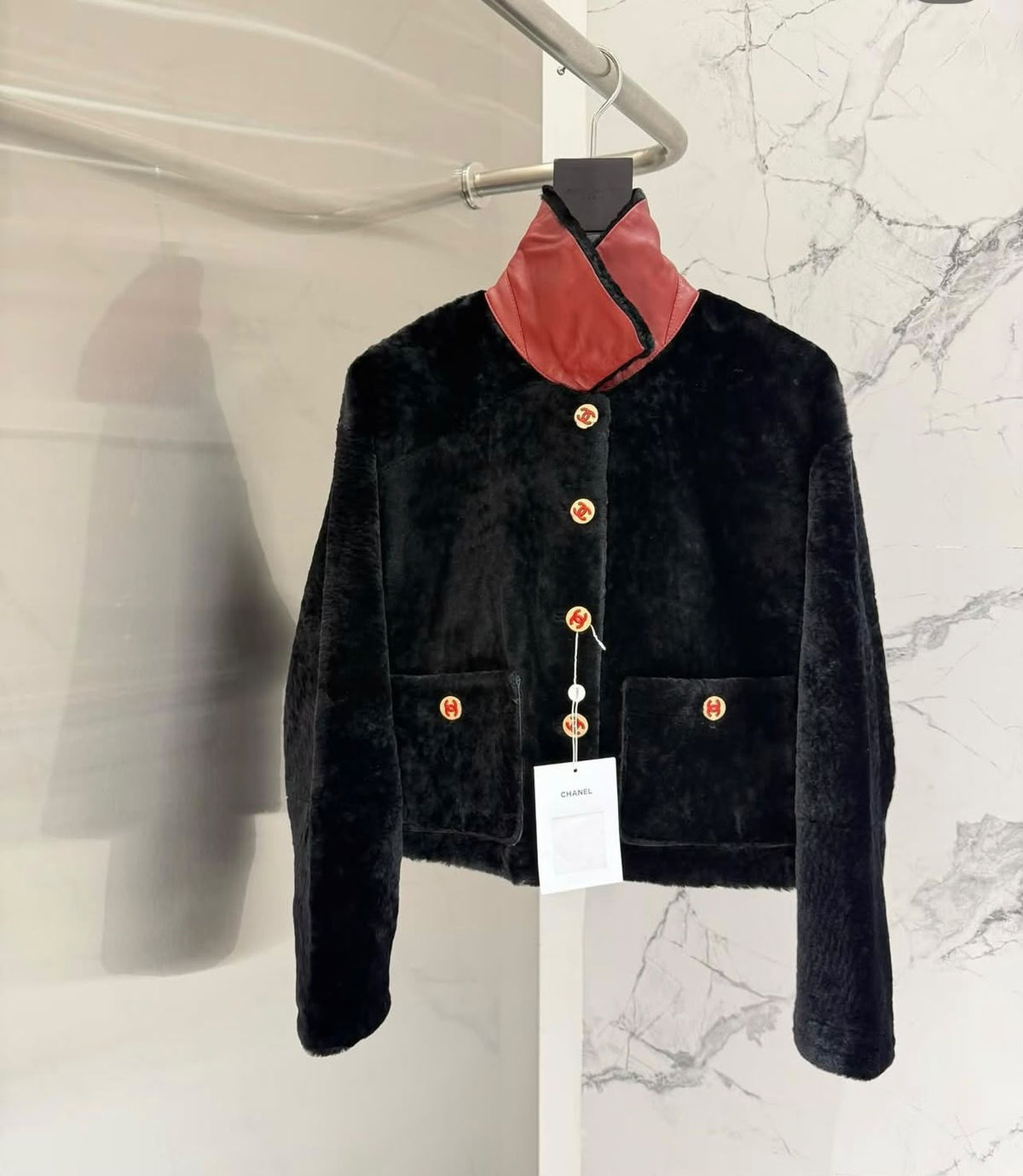 CHANEL Button-Front Cropped Jacket