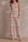 Missoni Zigzag Halter Top and Wide-Leg Trousers Set