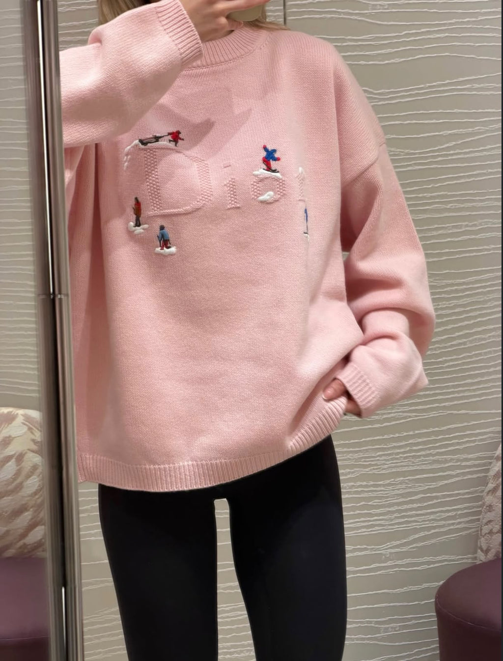 Dior Ski-Motif Crewneck Sweater