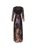 Zimmermann Floral Long-Sleeve Belted Maxi Dress