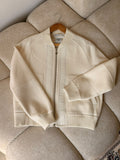 HERMES Decorative-Back Zip Bomber Jacket