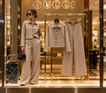 Gucci GG-Pattern Jacket and Wide-Leg Trousers Set