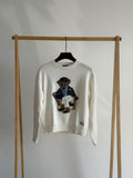 polo Bear-Motif Crewneck Sweater
