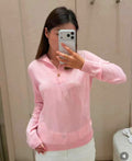 Loro Piana Single-Button Collared Sweater