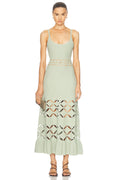 Alaïa Geometric Cutout Midi Dress