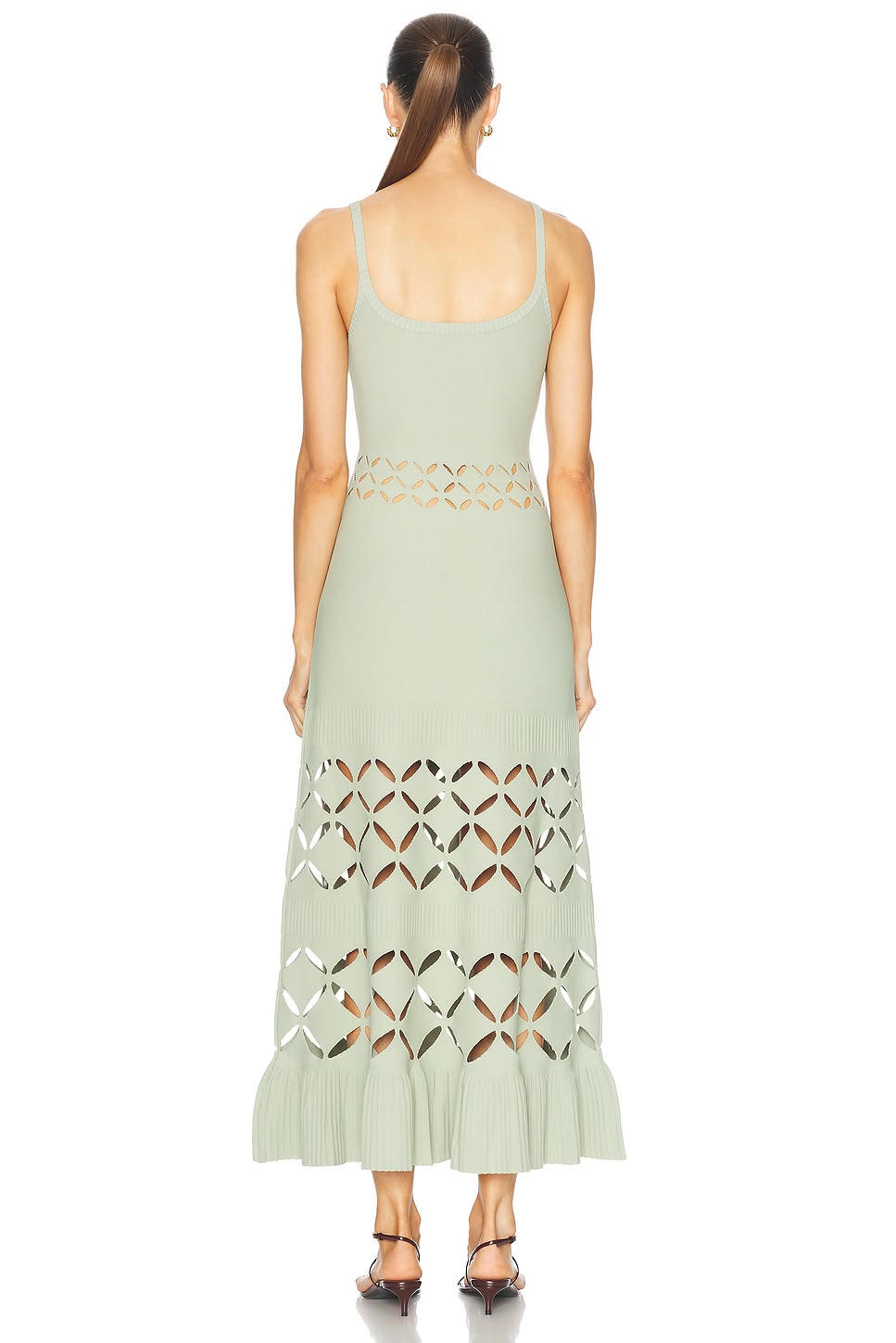 Alaïa Geometric Cutout Midi Dress