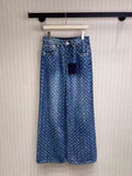 Louis Vuitton Monogram Wide-Leg Jeans
