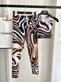 PUCCI Abstract-Print Crop Top and Leggings Set