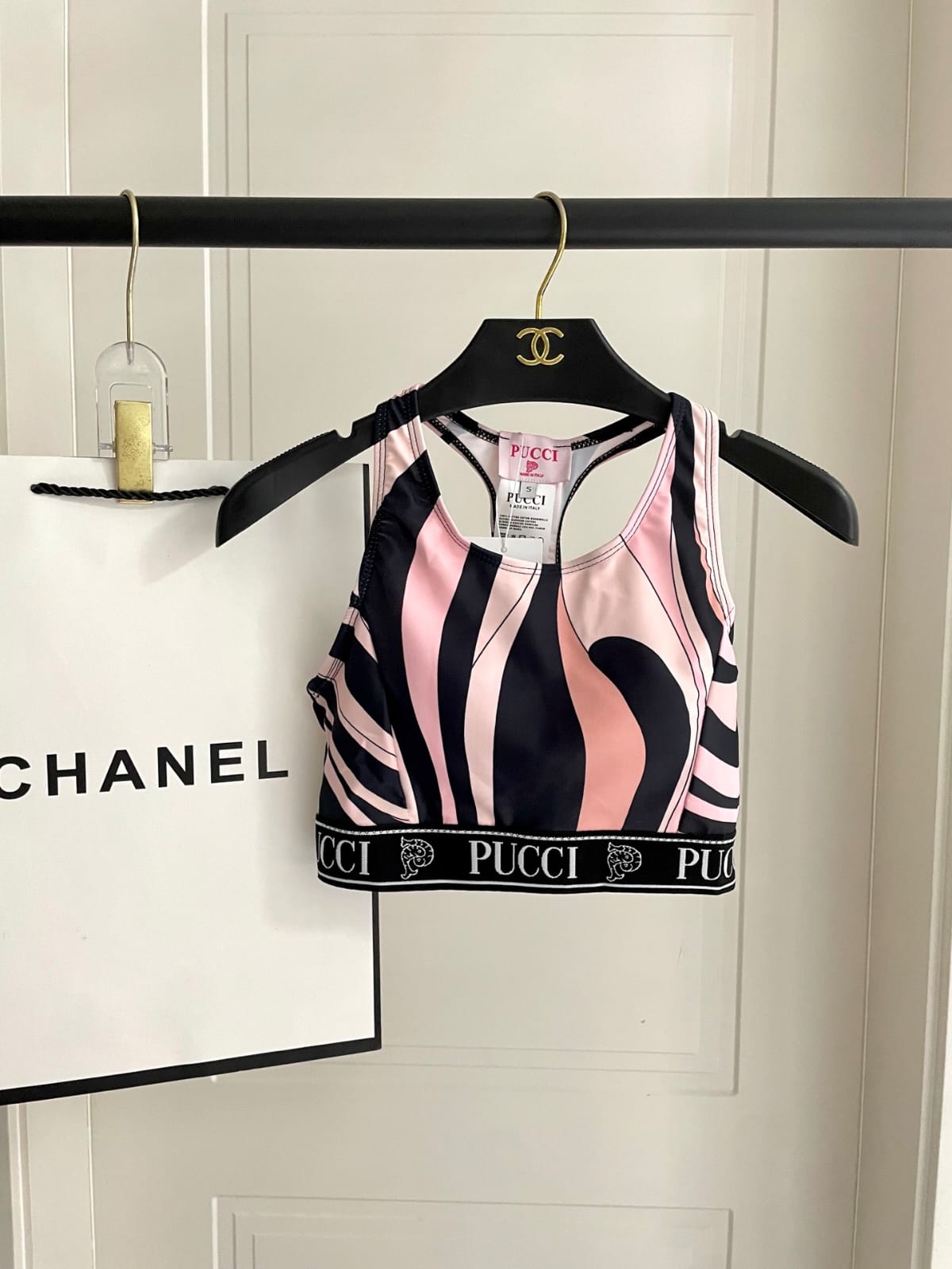 PUCCI Abstract-Print Crop Top and Leggings Set