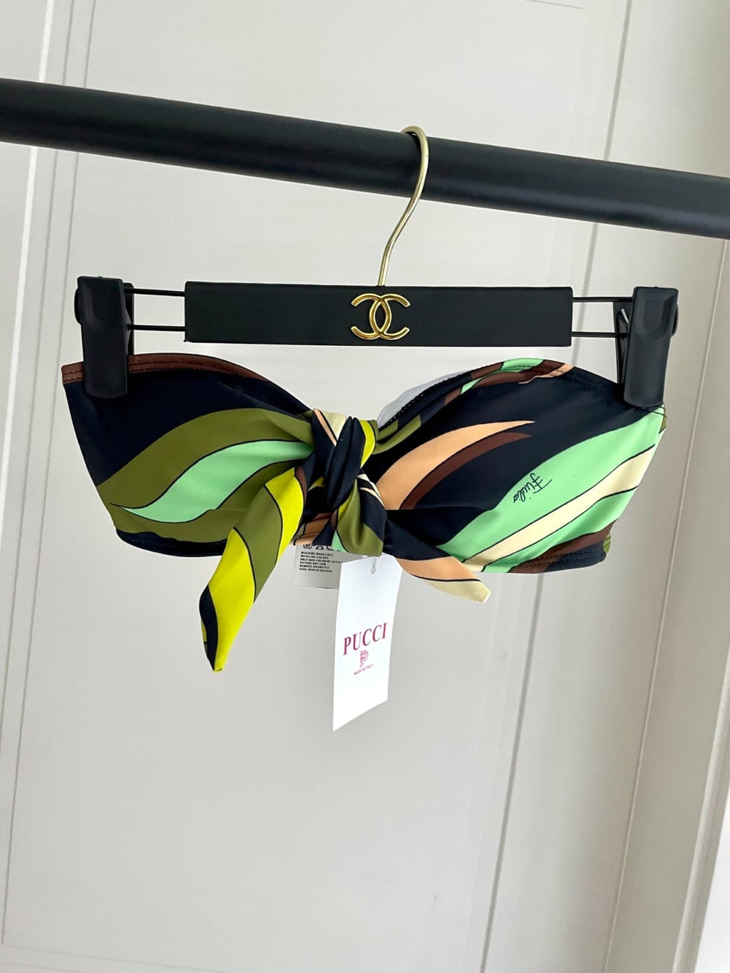PUCCI Abstract-Print Tie-Front Bandeau and Leggings Set