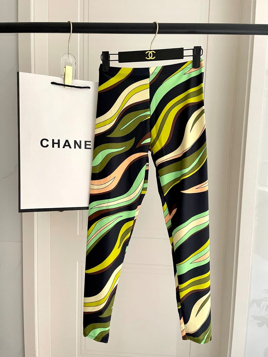 PUCCI Abstract-Print Tie-Front Bandeau and Leggings Set
