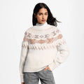LV Monogram Pattern Crew-Neck Sweater
