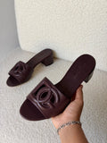 Dolce & Gabbana DG-Cutout Block-Heel Mules