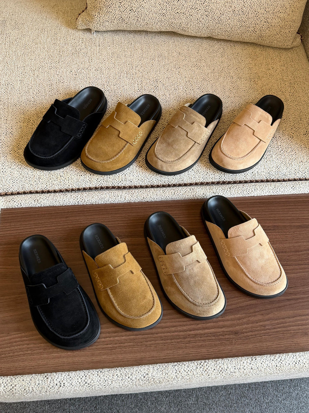 Hermes H-Strap Mule Loafers