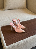 Jimmy Choo Pointed-Toe Strappy Heel Pumps