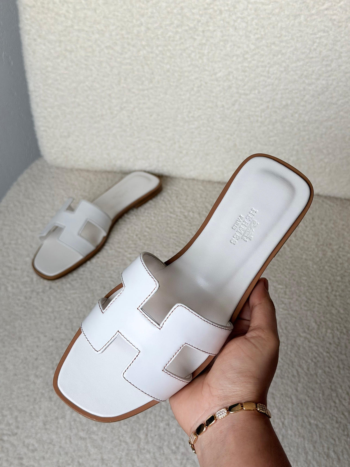 Hermes H-Cutout Flat Slides