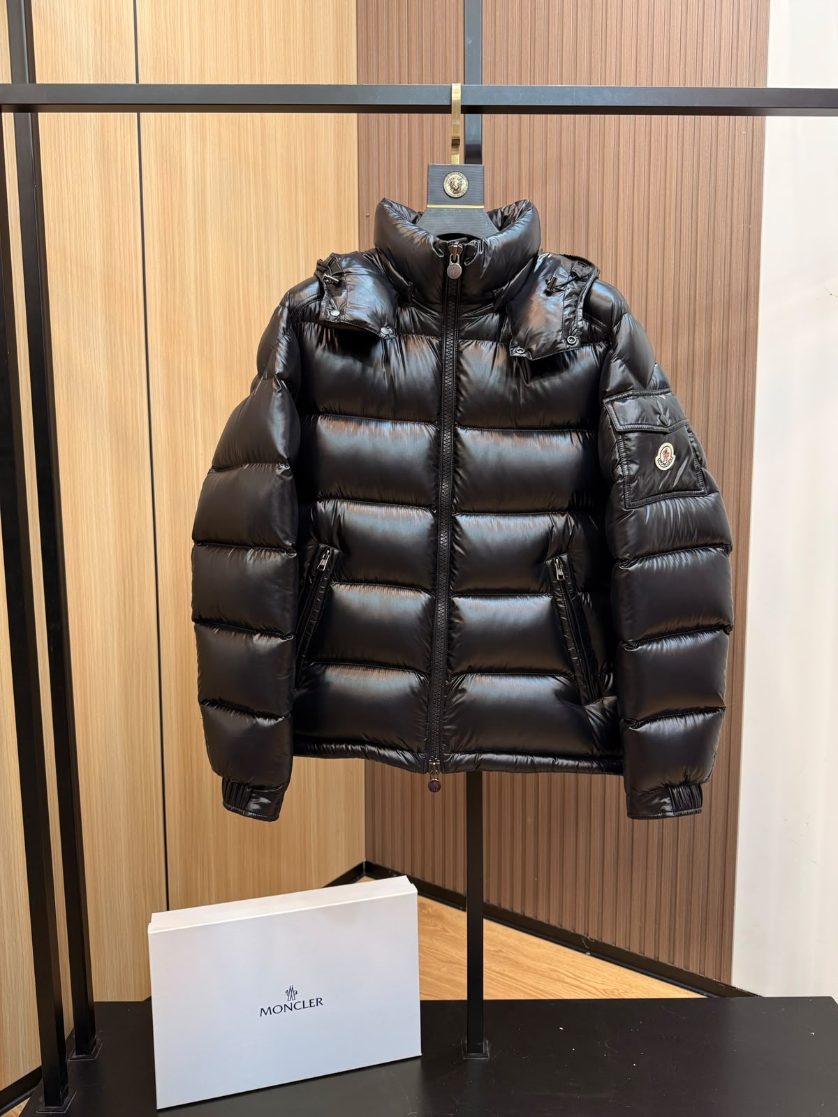 Moncler Maya Hooded Puffer Jacket