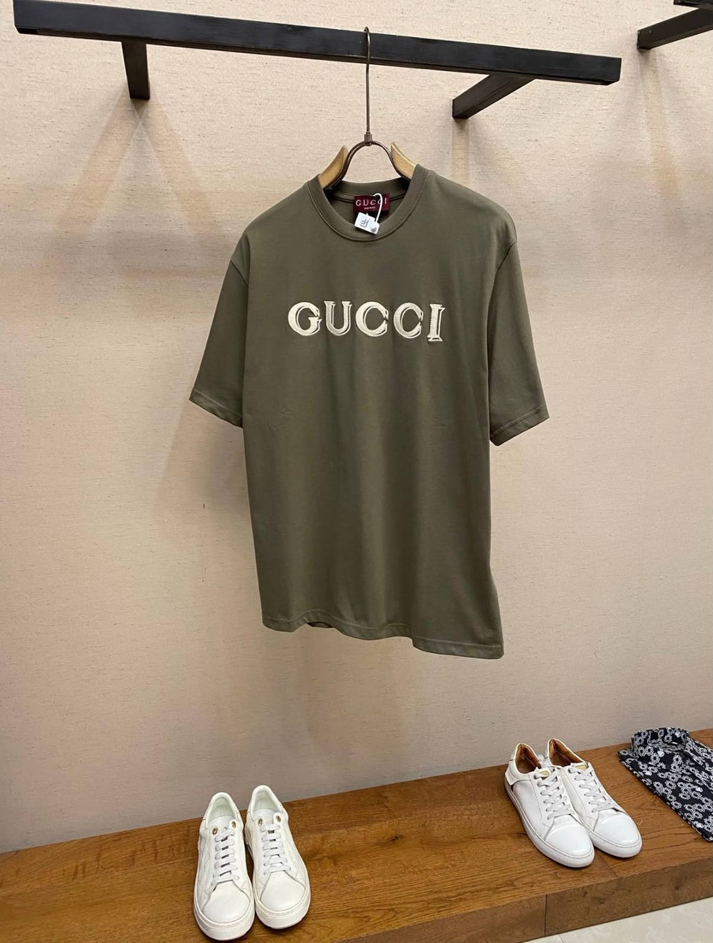 Gucci Olive Logo T-Shirt
