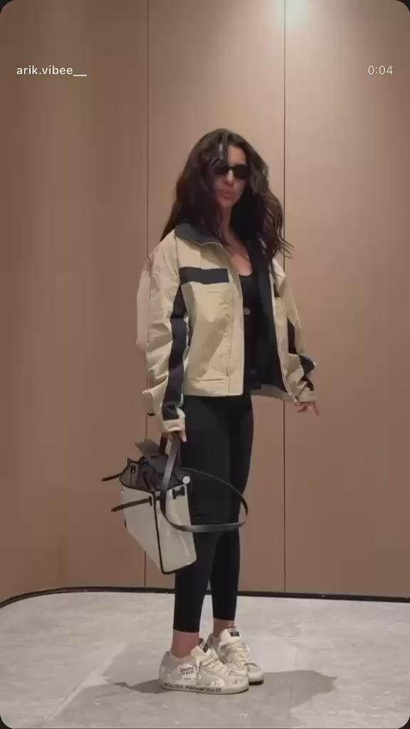 Saint Laurent — Contrast Stripe Zip-Up Track Jacket