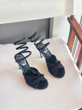 Rene Caovilla Spiral Ankle Sandals