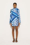 Pucci Printed Mini Dress in Silk Satin