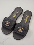 Chanel Lambskin Quilted Turnlock Flat