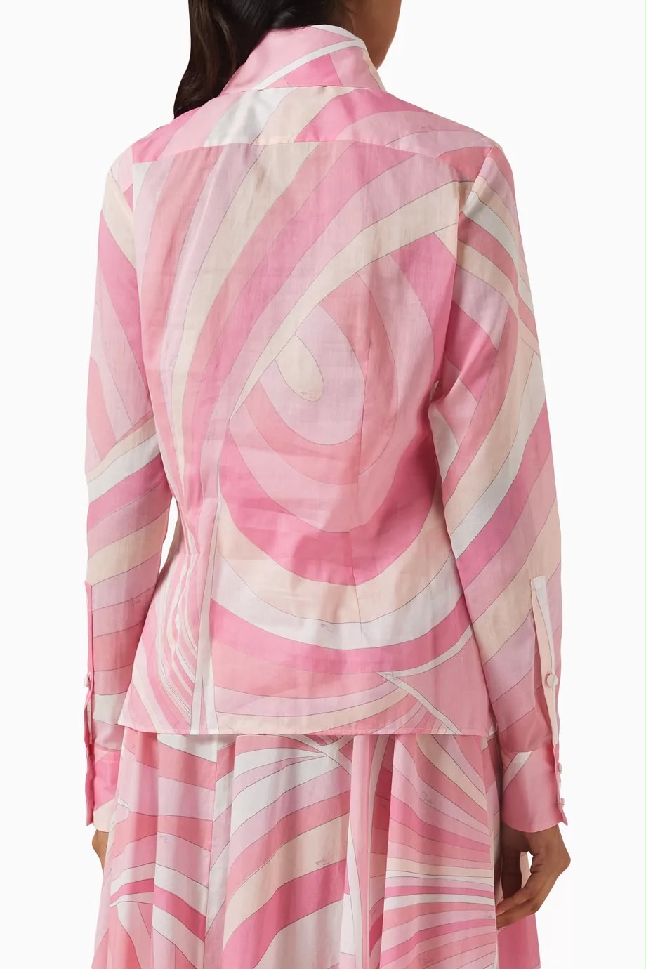 Pucci Pink Iride-print Shirt set