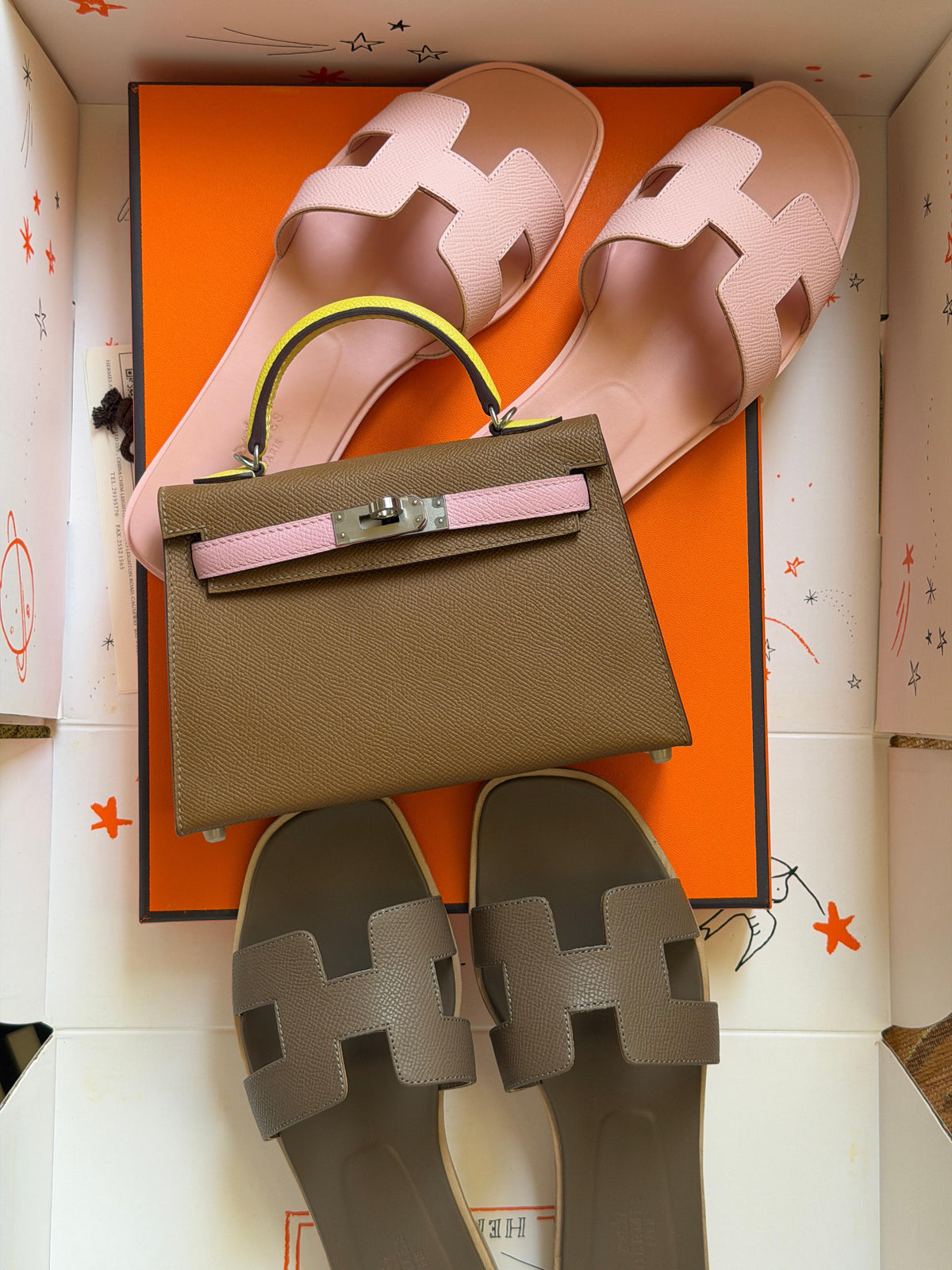Hermes Mini Kelly 19cm Hand Made