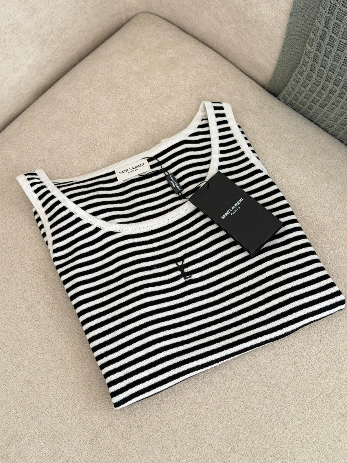 Saint Laurent Striped Tank Top