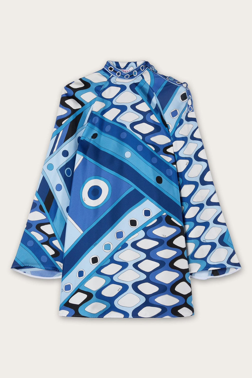 Pucci Printed Mini Dress in Silk Satin