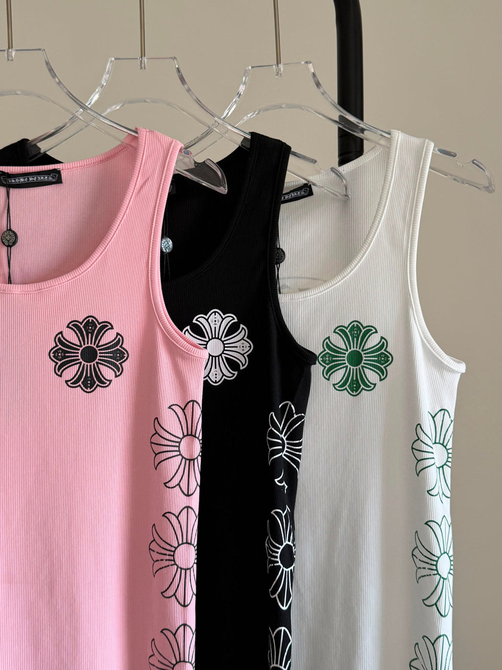 Chrome Hearts horseshoe-motif Ribbed Tank Top